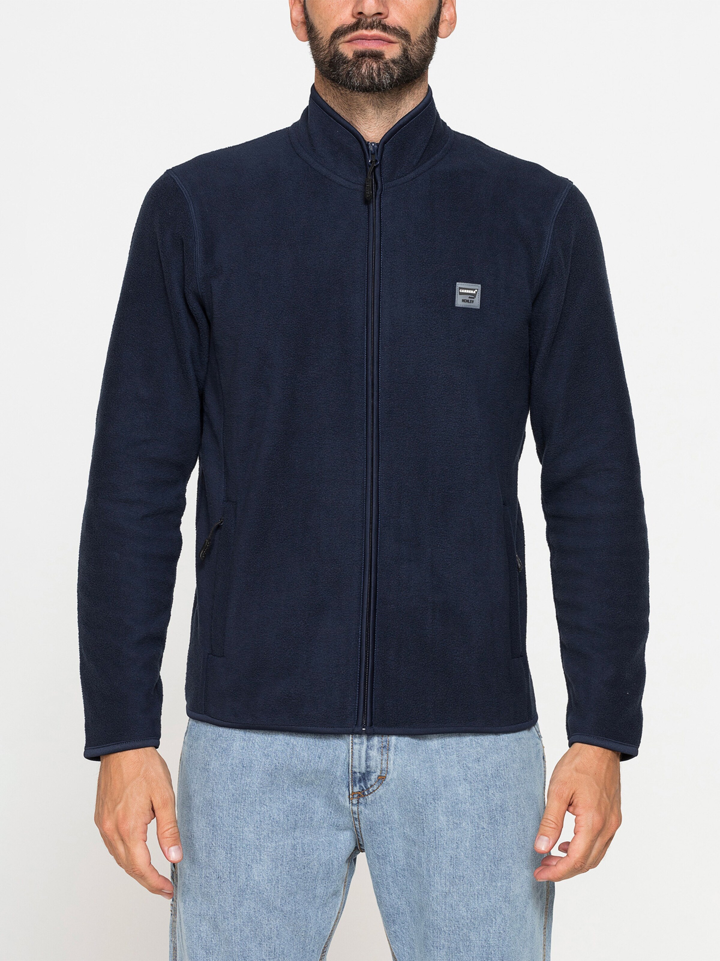 Carrera Jeans Fleece jacket 'Central Zip' in Blue: front