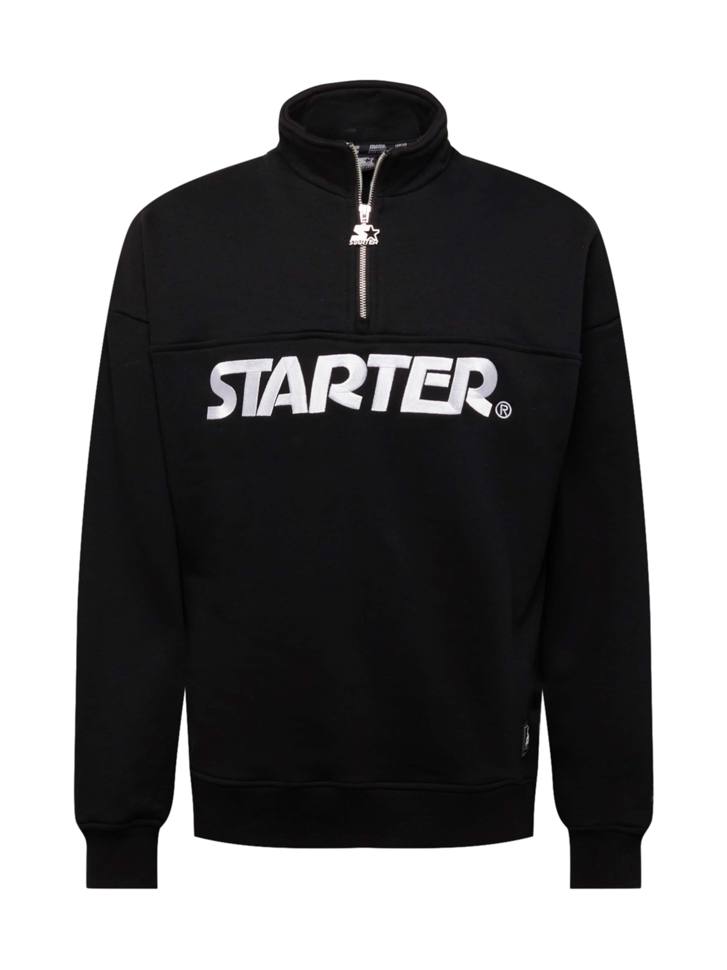 Sweat-shirt Starter Black Label en noir : devant