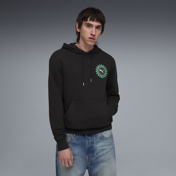 PUMA Sweatshirt 'Sunset Drive' in Zwart: voorkant