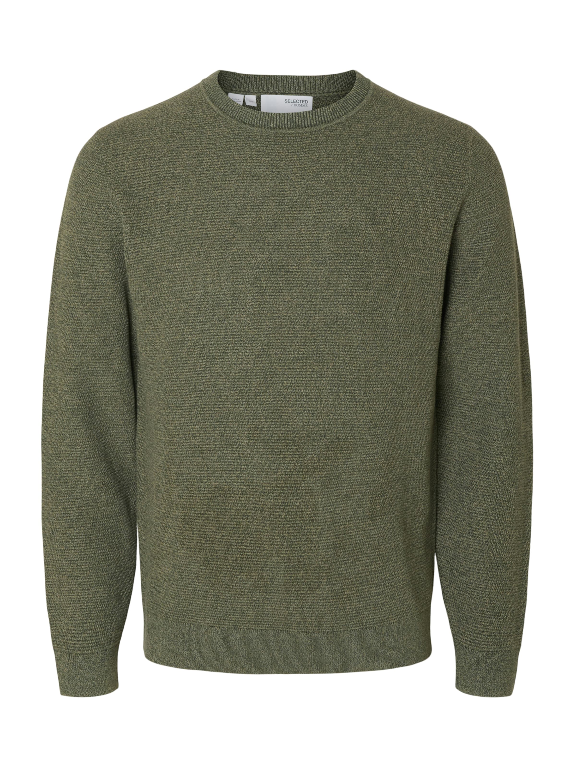 SELECTED Пуловер 'Ross' в зелено: отпред