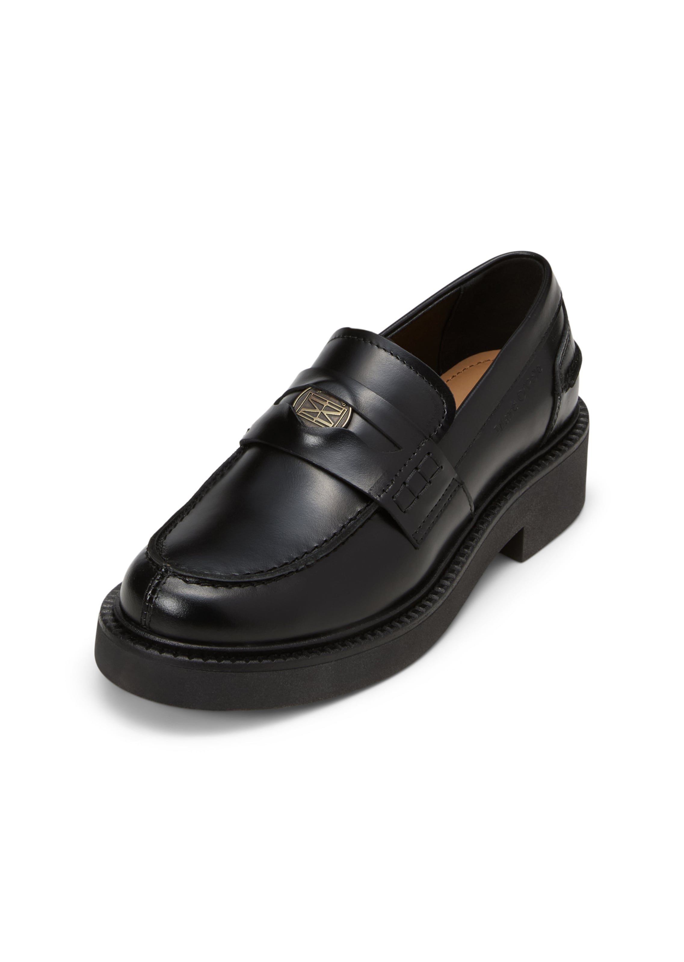 Marc O'Polo Slipper 'Penny' in Schwarz: Vorderseite