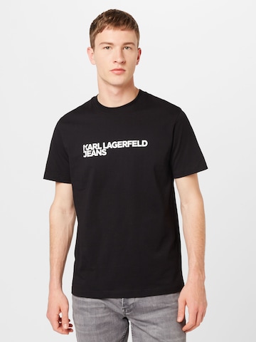 KARL LAGERFELD JEANS T-Shirt in Schwarz: predná strana