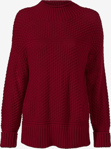 Pulover de la heine pe roșu: față