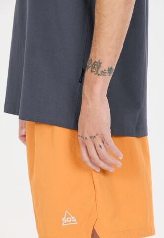 SOS T-Shirt 'Kvitfjell' in Grau