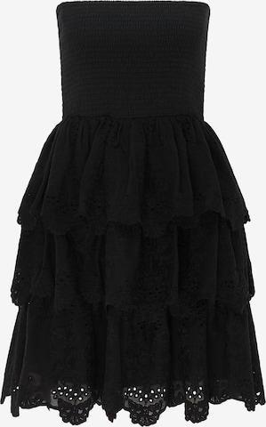 DreiMaster Vintage - Vestido de verano en negro: frente