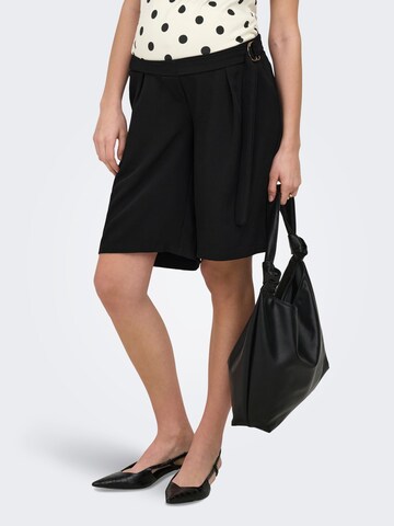 Regular Pantalon à pince 'OLMVictoria' Only Maternity en noir : devant