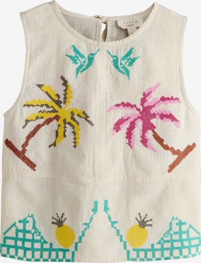 Next Bluza u ecru/prljavo bijela / tirkiz / žuta / roza, Pregled proizvoda