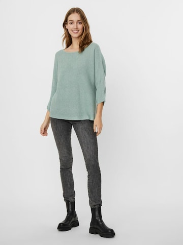 VERO MODA Sweter 'Nora' w kolorze zielony