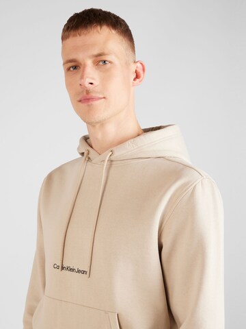 Calvin Klein Jeans Sweatshirt in Beige