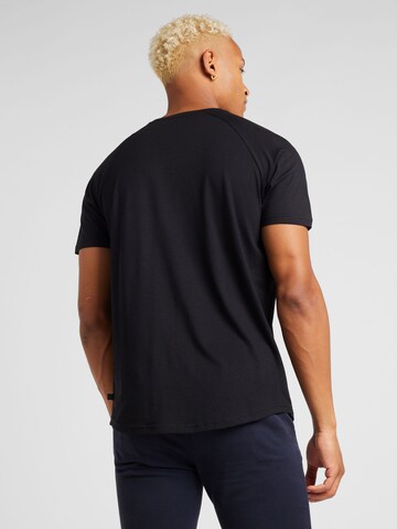 QS T-Shirt in Schwarz