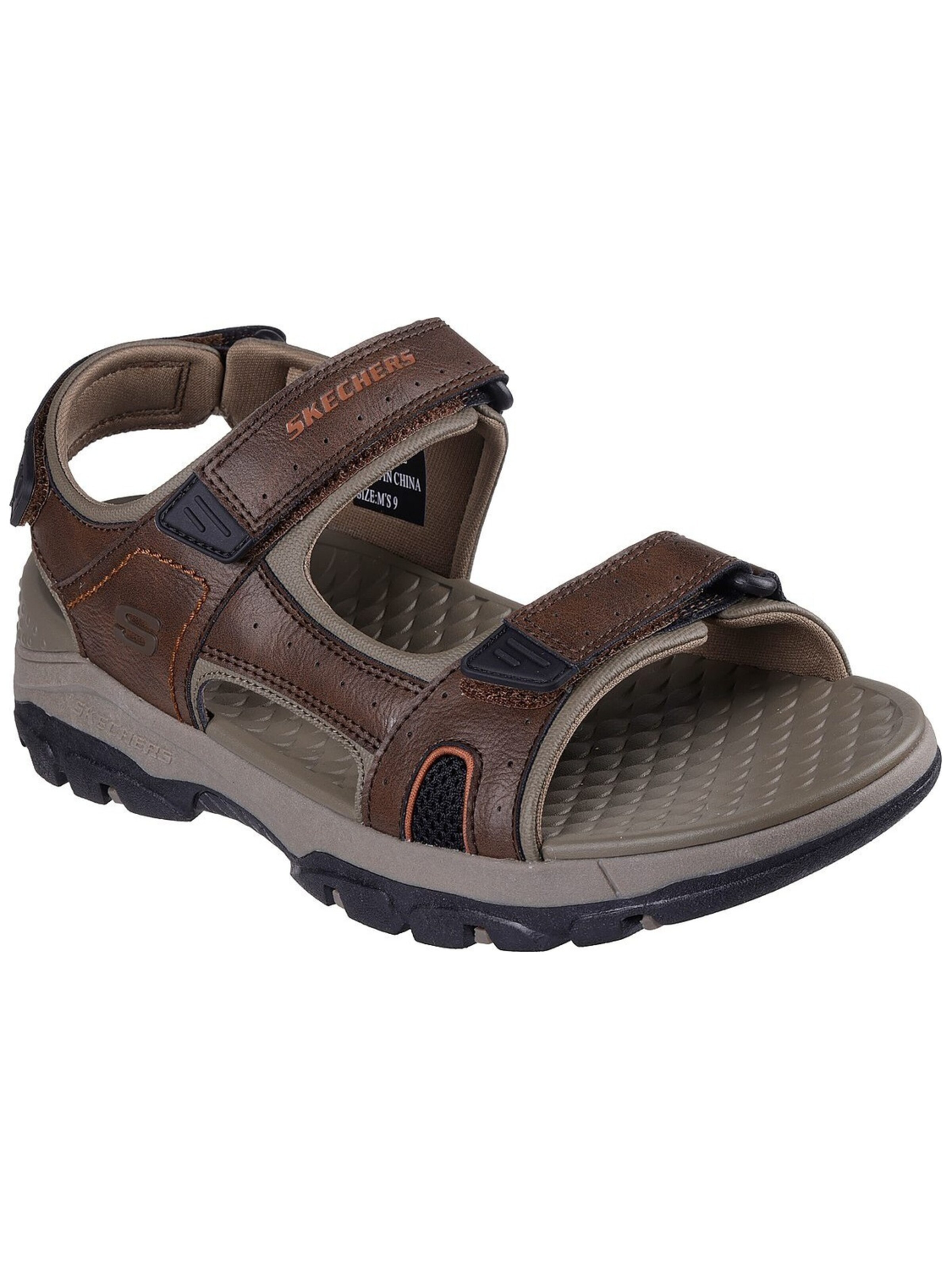 SKECHERS Sandalen 'Skechers Tresmen - Hirano' in Bruin: voorkant