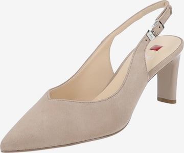 Högl Slingback Pumps in Beige: front