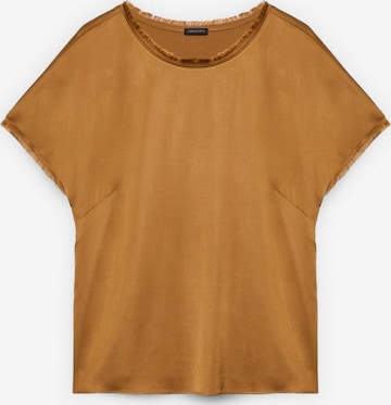 Camicia da donna di Fiorella Rubino in marrone: frontale