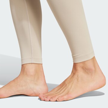 ADIDAS PERFORMANCE Skinny Παντελόνι φόρμας 'All Me' σε μπεζ