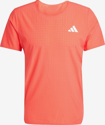 T-Shirt fonctionnel 'Adizero' ADIDAS PERFORMANCE en rouge : devant