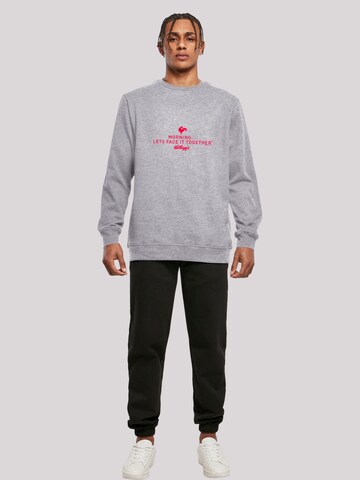 Sweat-shirt 'Kellogg's Breakfast Cereals Morning Lets Face It' F4NT4STIC en gris
