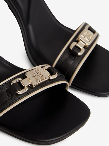 TOMMY HILFIGER Strap Sandals in Black