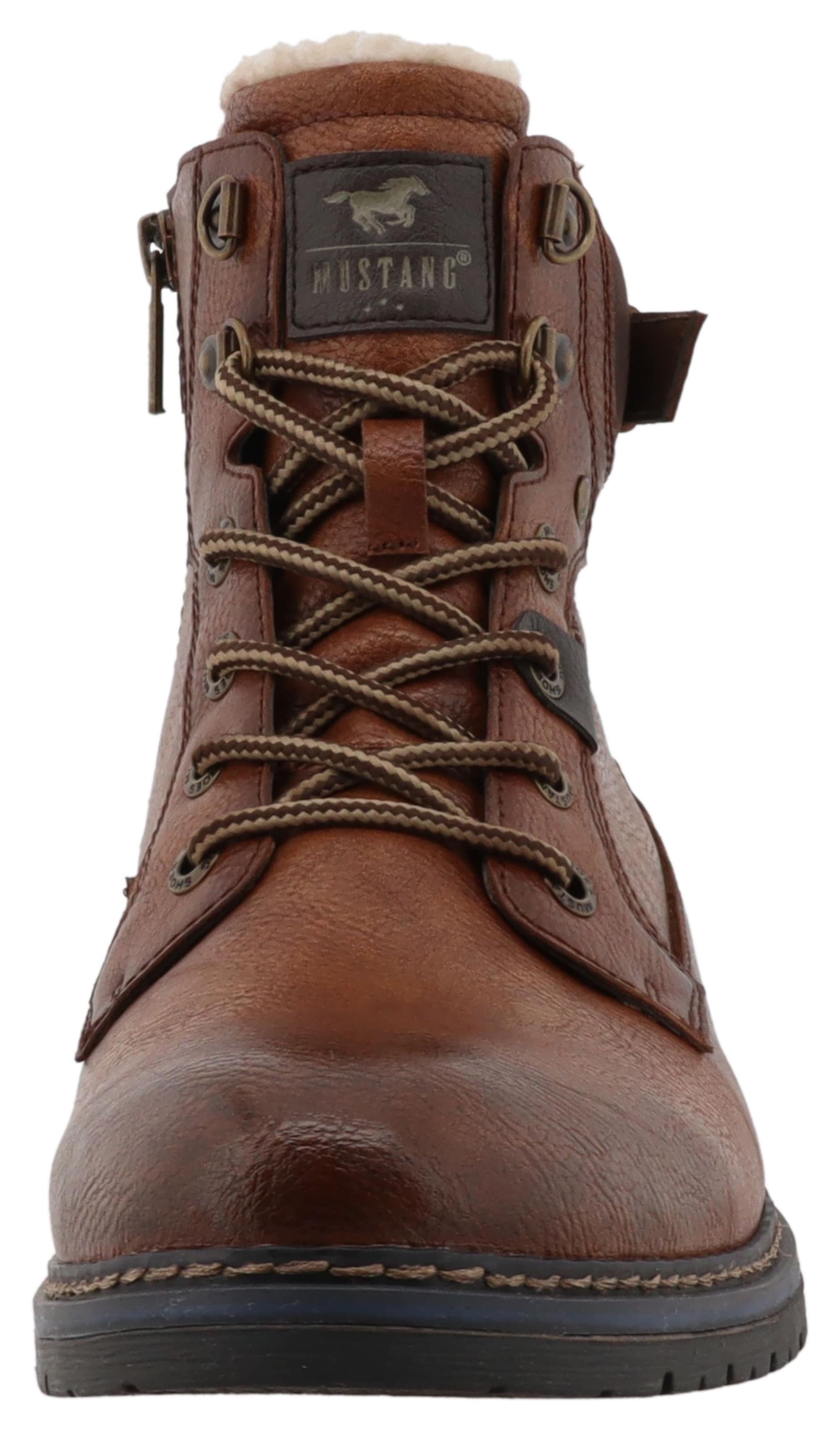 Bottines à lacets MUSTANG en marron