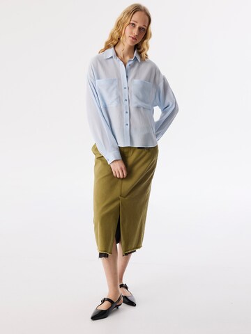 Twist Blouse in Blauw
