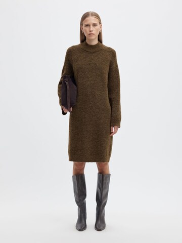SELECTED Knit dress in Brown