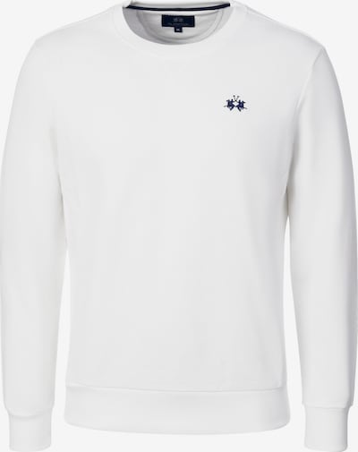 La Martina Sweat-shirt en S en bleu marine / blanc, Vue avec produit