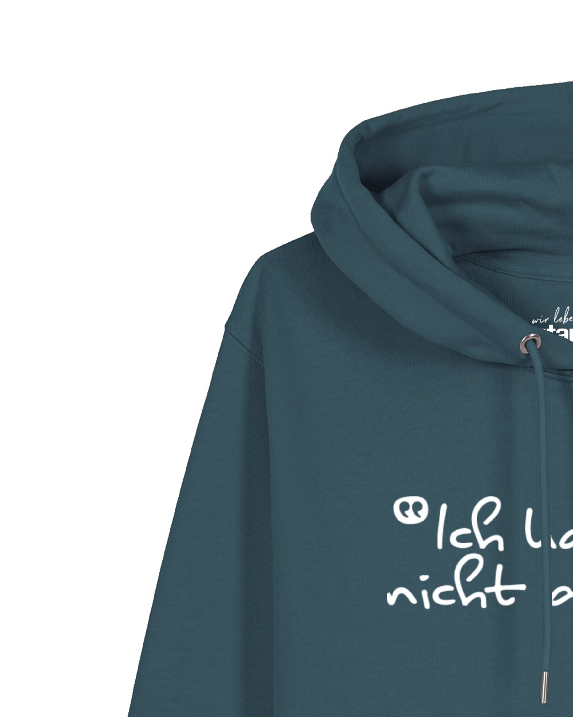 Watapparel Sweatshirt 'Ich kann so nicht arbeiten' in Blauw