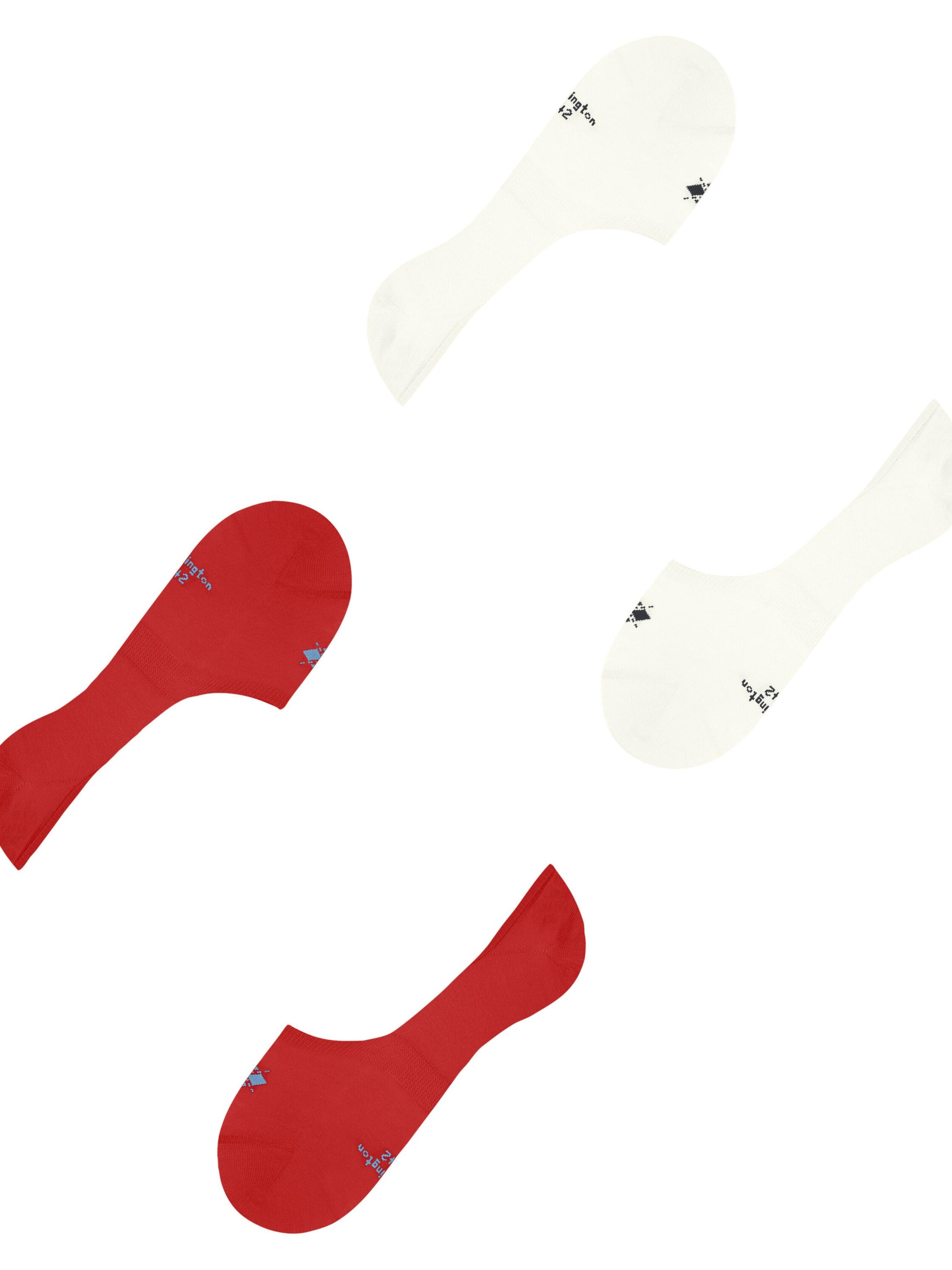 BURLINGTON Ankle Socks 'Everyday 2-Pack' in Red