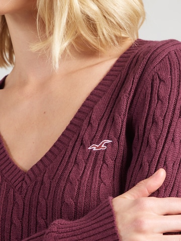 HOLLISTER Πουλόβερ σε κόκκινο