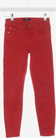 7 for all mankind Jeans 24 in Rot: predná strana