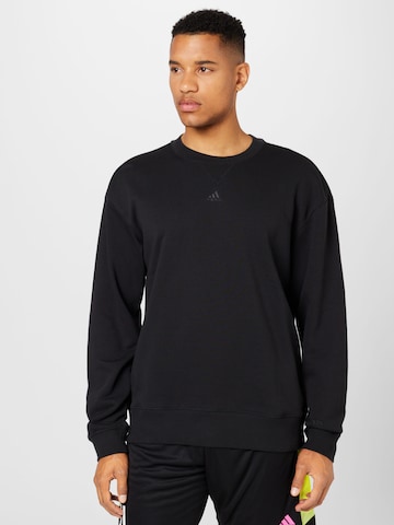 ADIDAS SPORTSWEAR - Sweatshirt de desporto 'All Szn French Terry' em preto: frente