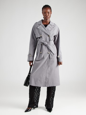 Tally Weijl Between-Seasons Coat in Grey: front