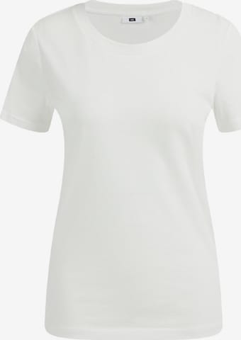 T-shirt WE Fashion en blanc : devant