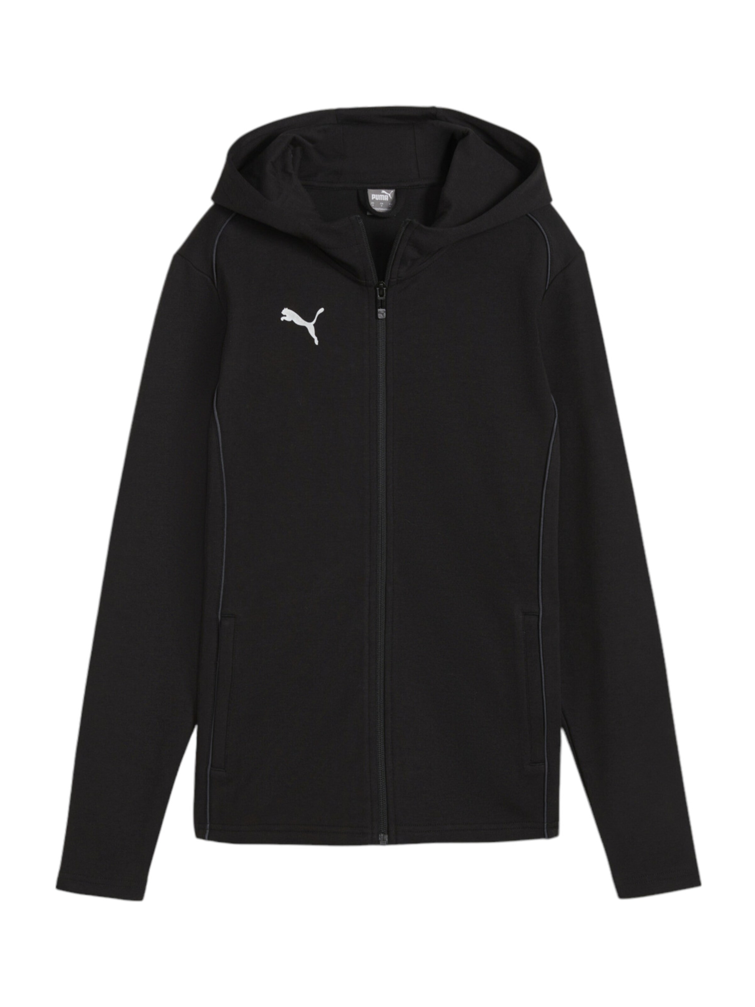 PUMA Sportsweatjacke in Schwarz: Vorderseite