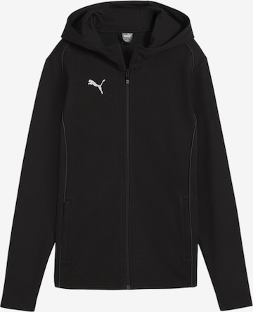 PUMA Sportsweatjacke in Schwarz: Vorderseite