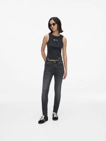 melns KARL LAGERFELD JEANS Šaurs Džinsi: no priekšpuses