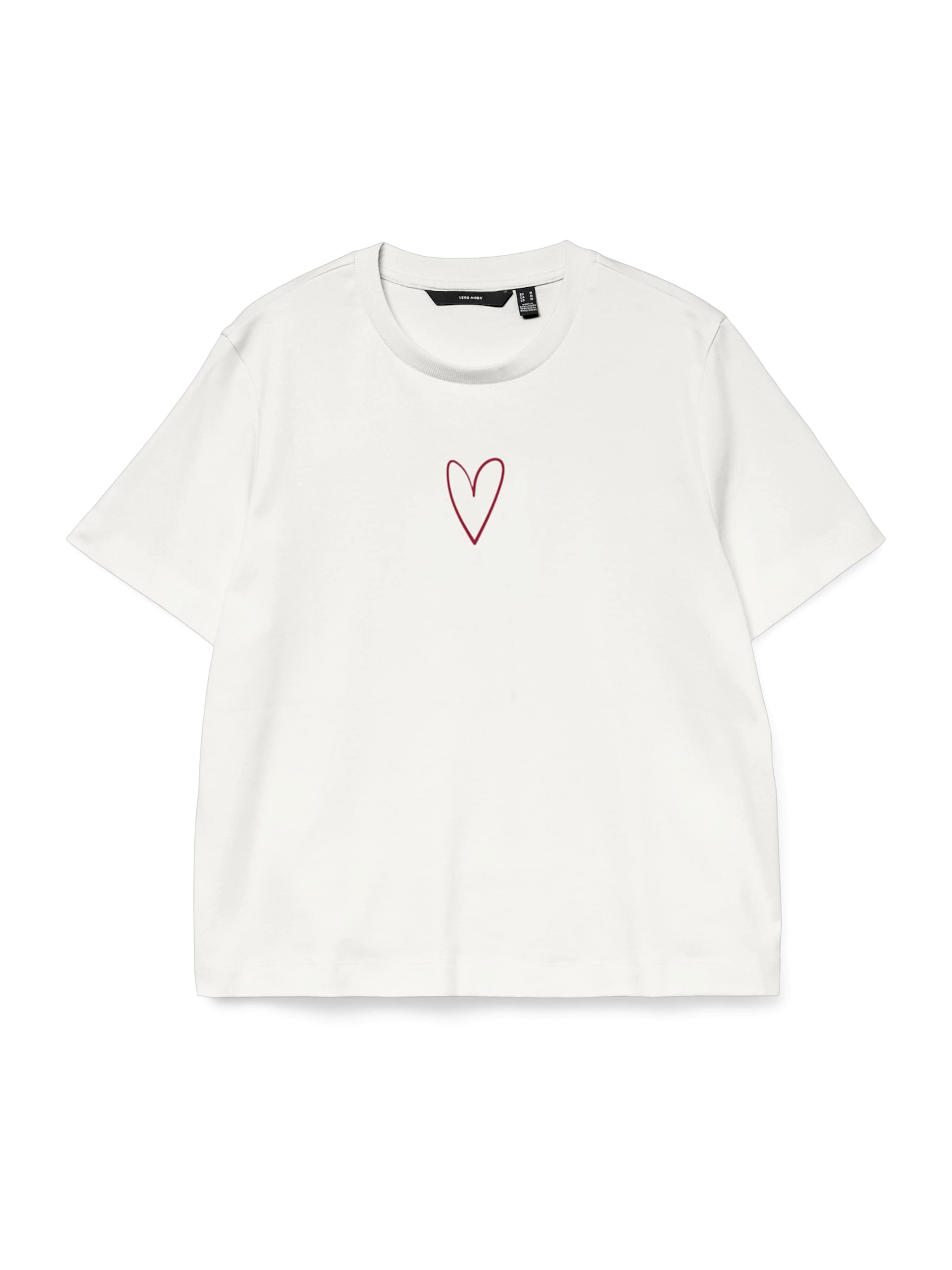 T-shirt 'VMSara Mette' VERO MODA en blanc : devant