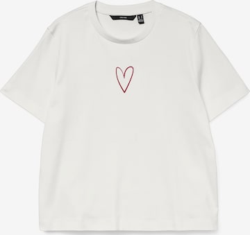 VERO MODAMajica 'VMSara Mette' - bijela boja: prednji dio