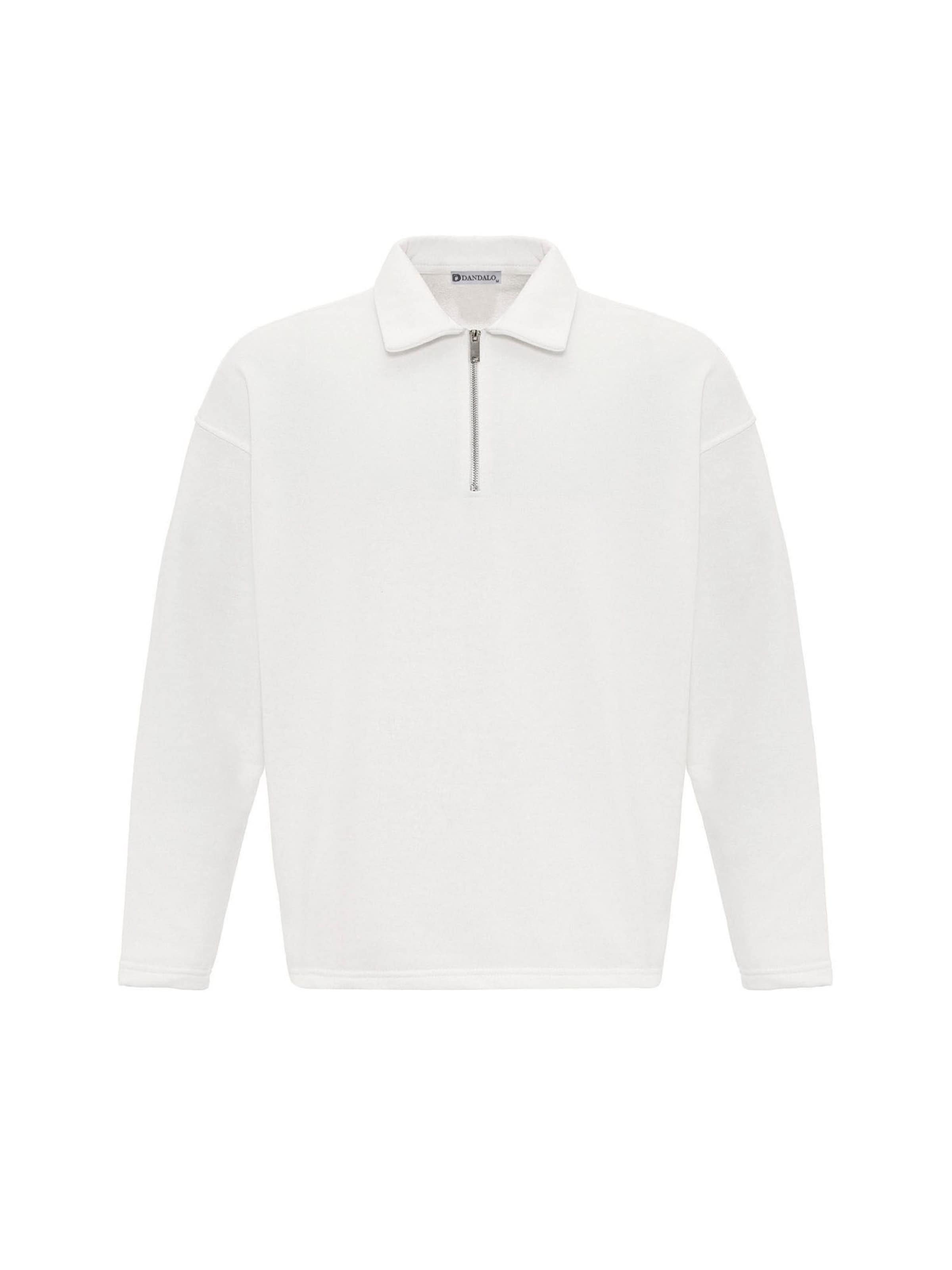 Dandalo Μπλούζα φούτερ σε λευκό: μπροστά