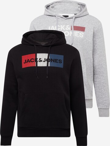 Sweat-shirt JACK & JONES en gris : devant