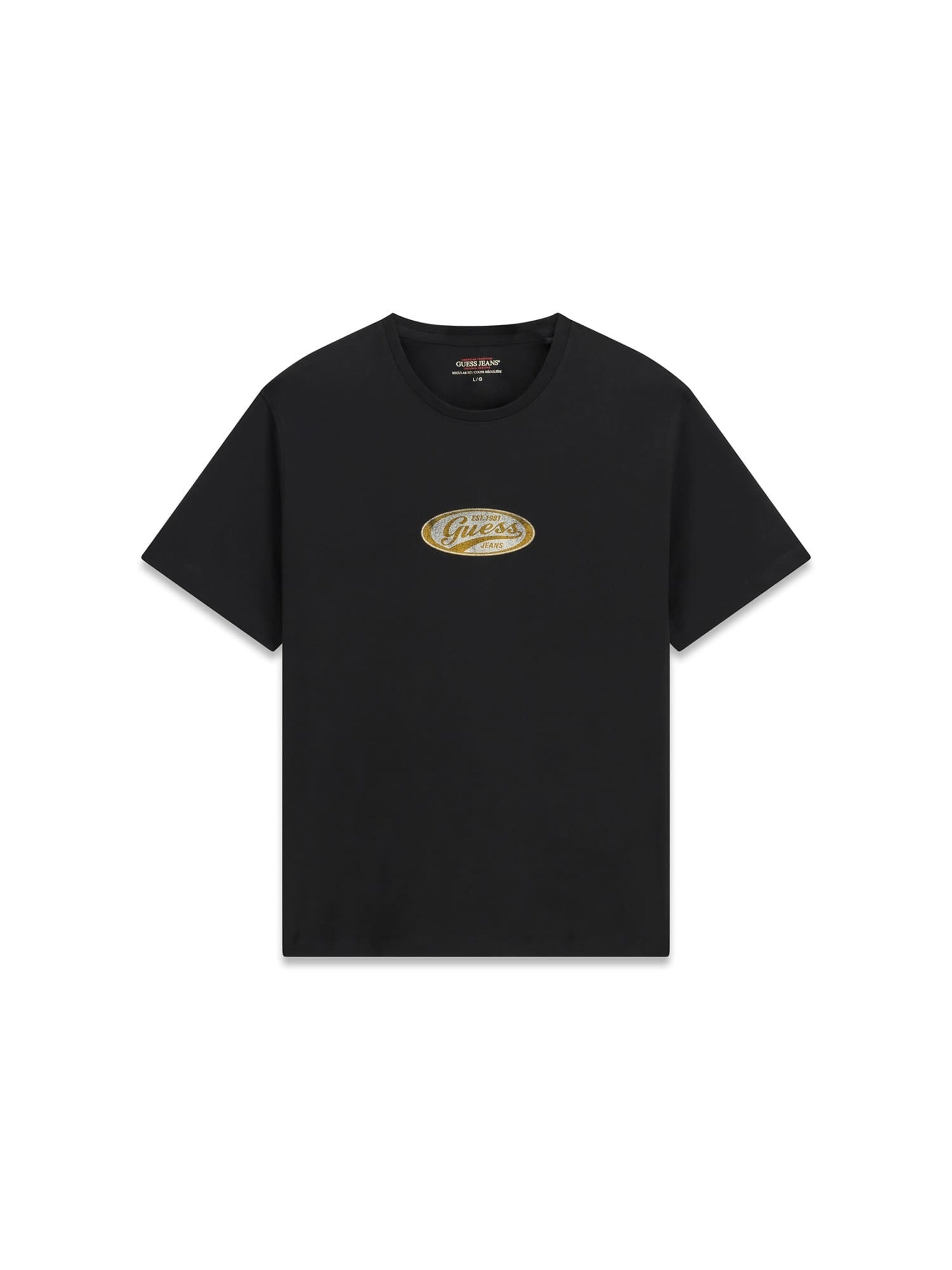 GUESS T-Shirt in Schwarz: Vorderseite