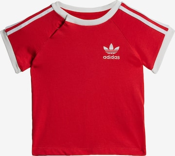 ADIDAS ORIGINALS - Camiseta '3-Stripes Tee' en rojo: frente