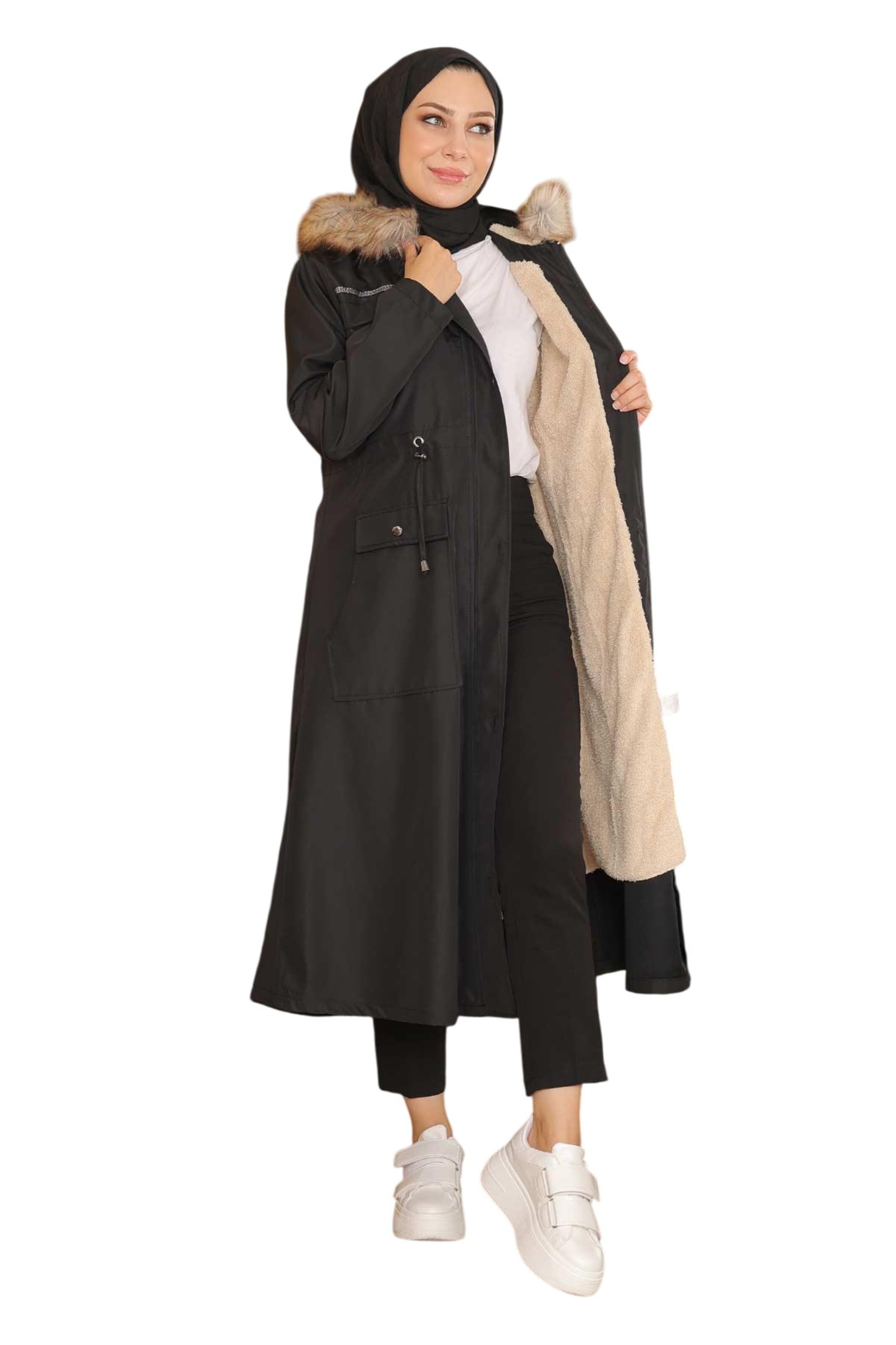 MODAMIHRAM Winterparka in Zwart