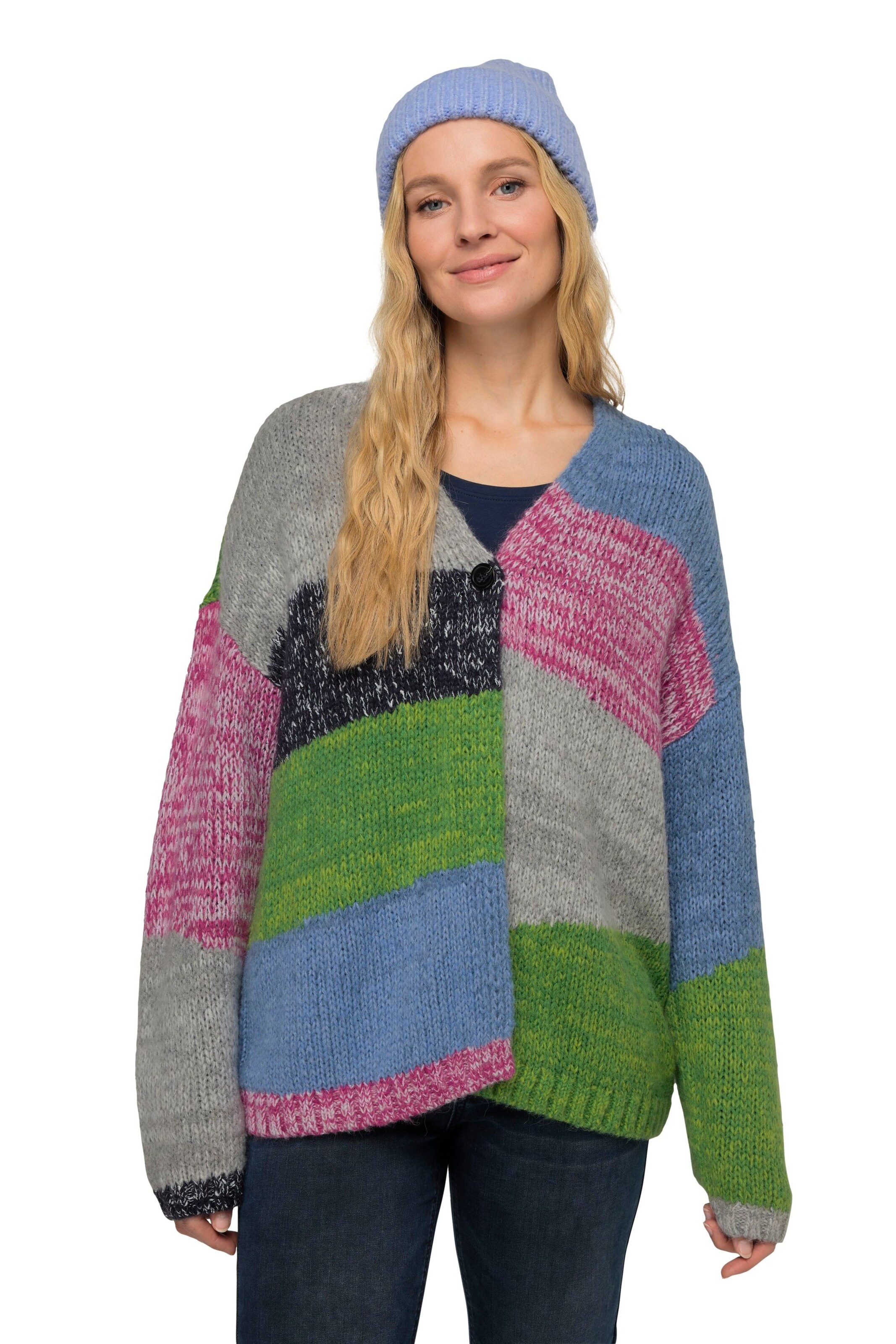 Cardigan LAURASØN en mélange de couleurs : devant