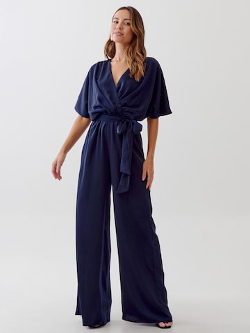 Tussah Dress 'SELINE' in Blue: front