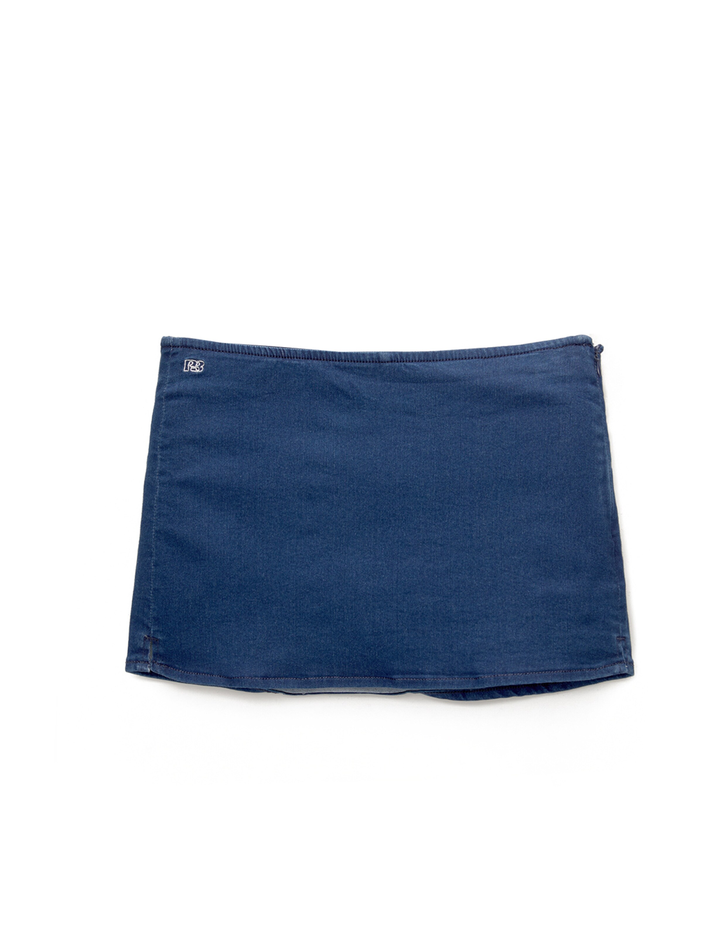 Pull&Bear Rok in Blauw: voorkant
