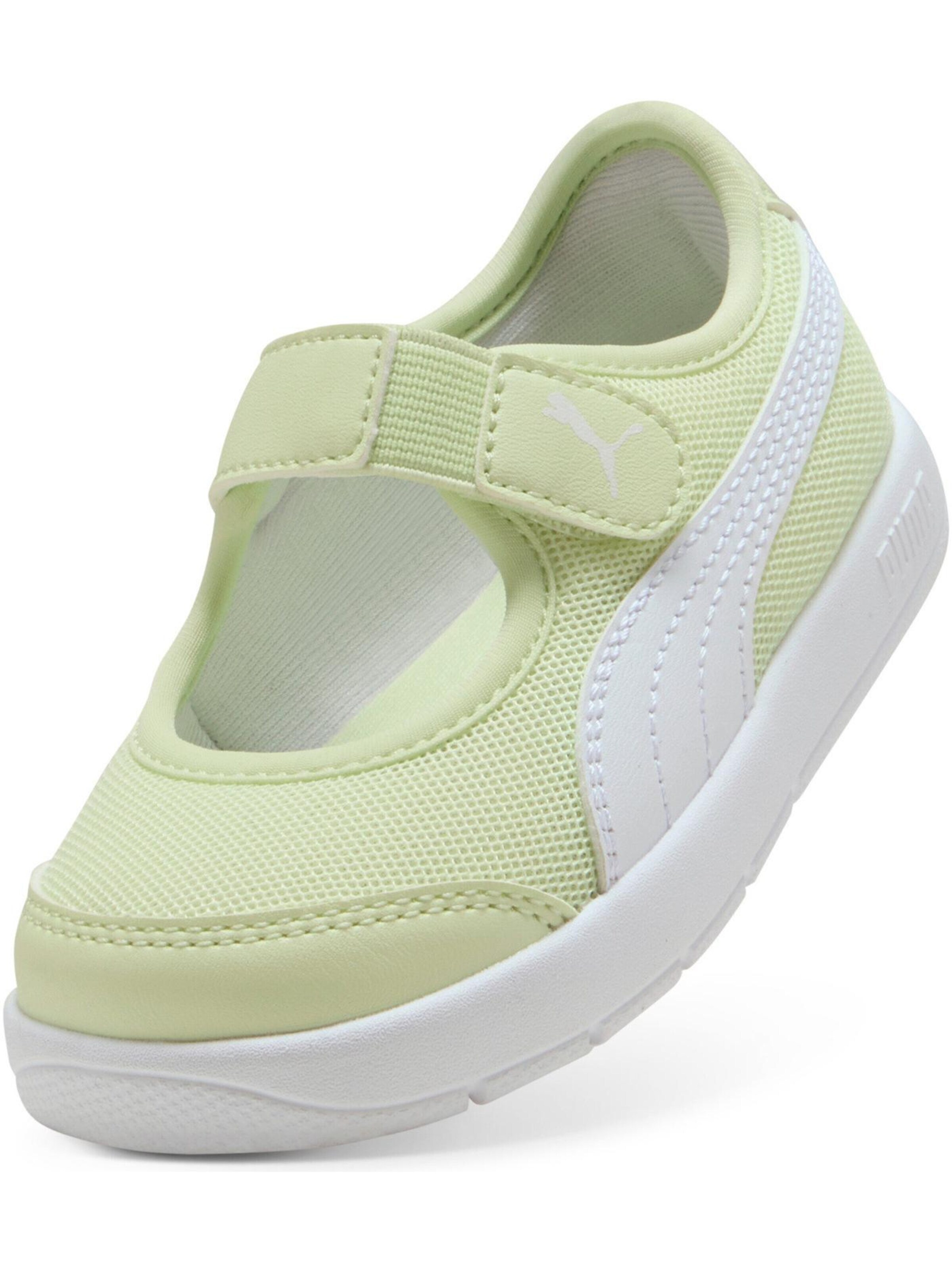 PUMA - Calzado deportivo 'Courtflex V3 Lina V Inf' en verde: frente