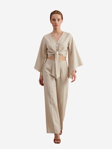 Tenue d'intérieur 'Zweiteiliges Set' My fashion en beige : devant