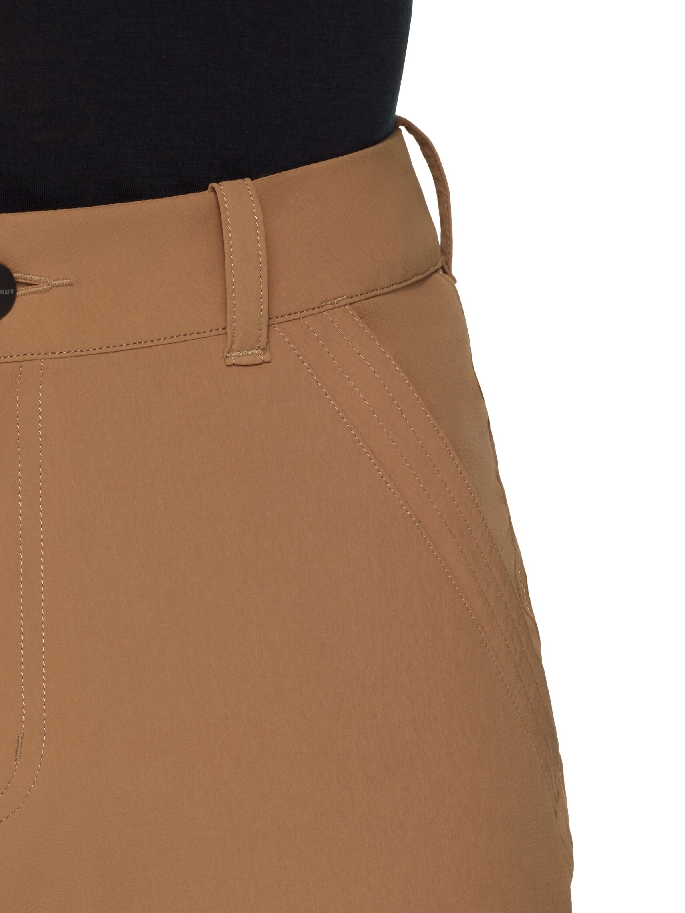 MAMMUT Regular Outdoor Pants 'Hiking V' in Brown