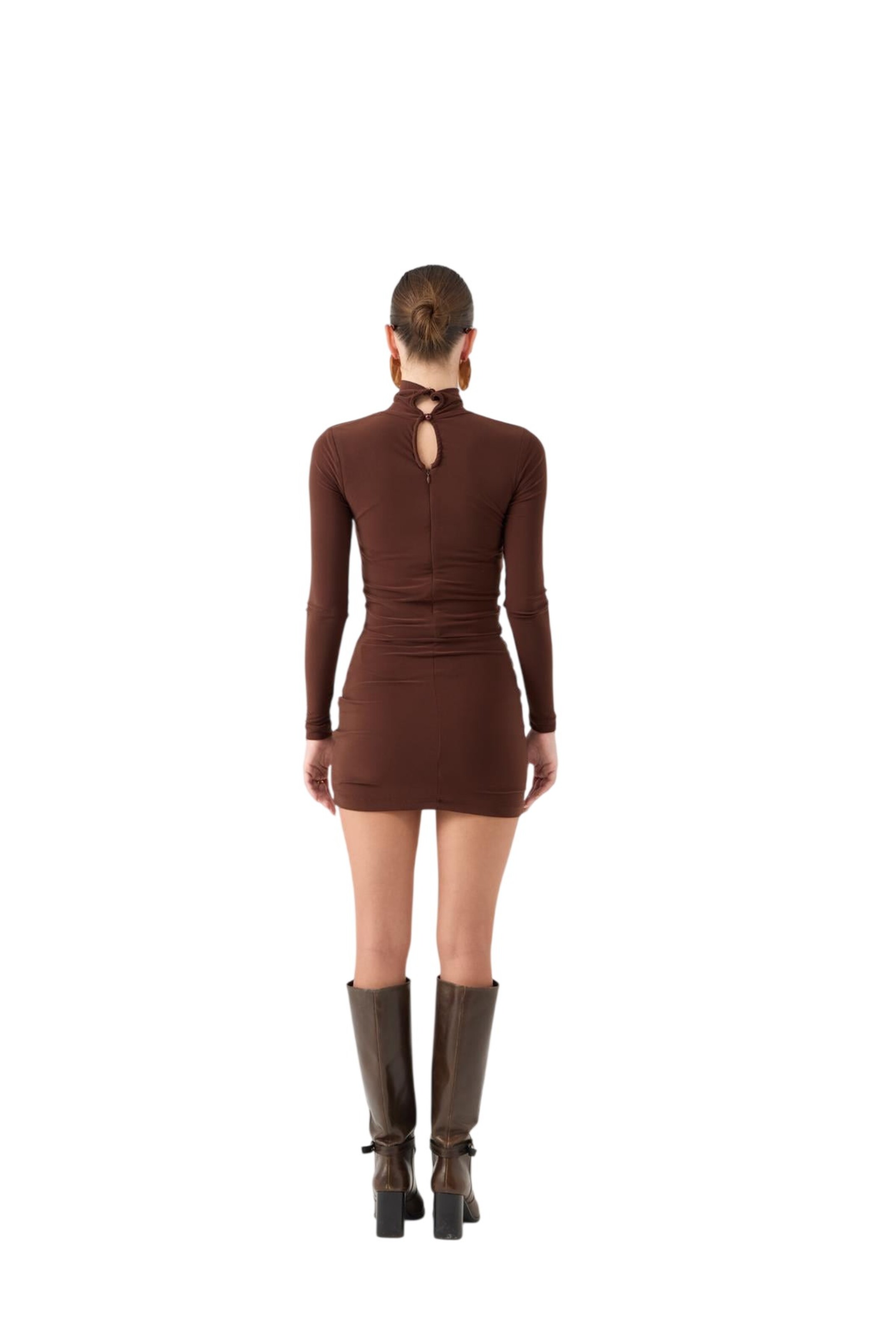 HOLLY LOLLY Kleid in Braun