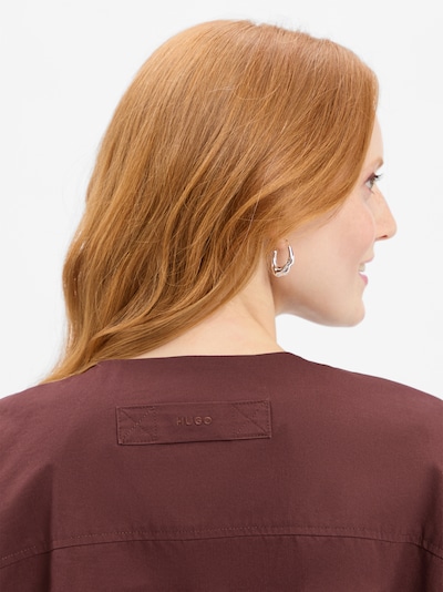 HUGO Gilet 'Azelda-1 ' en marron, Vue avec produit